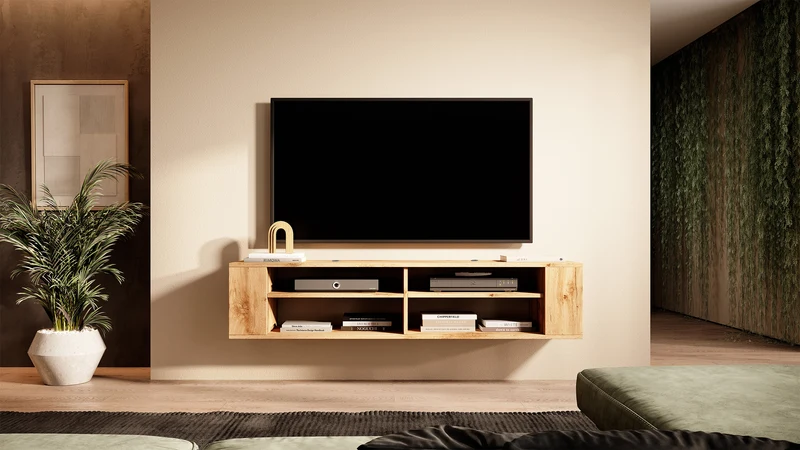 TV-Schrank Wall 140 cm Wotan-Eiche