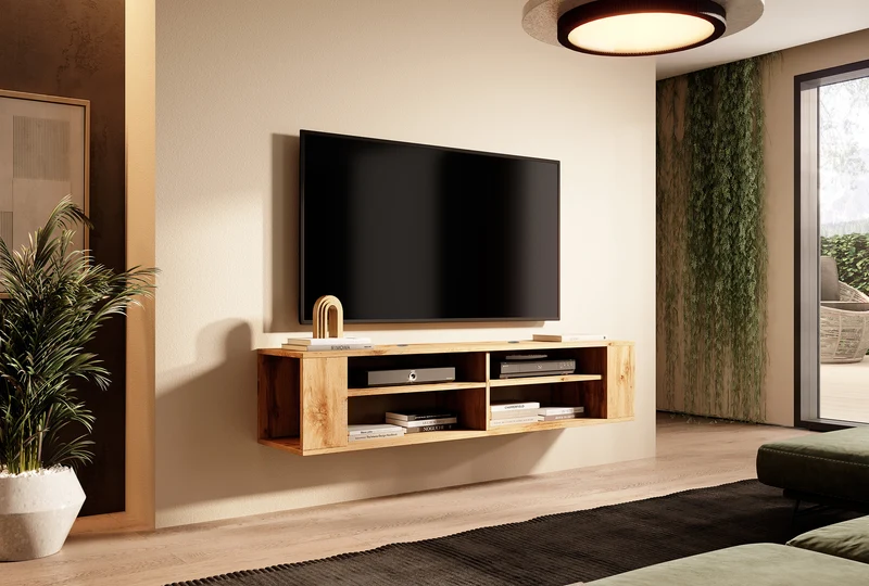 TV-Schrank Wall 140 cm Wotan-Eiche