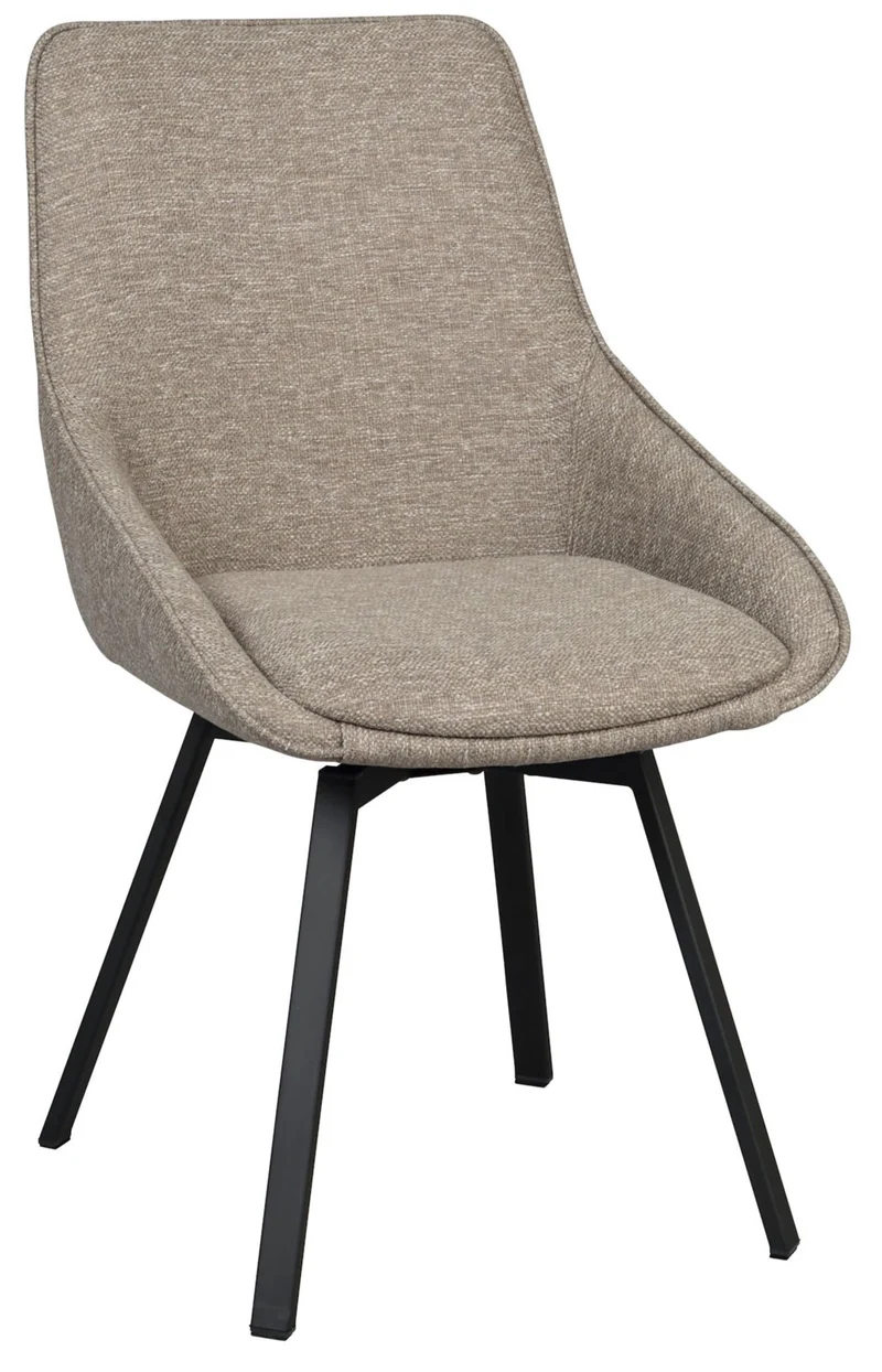 Polsterstuhl Lida, taupe