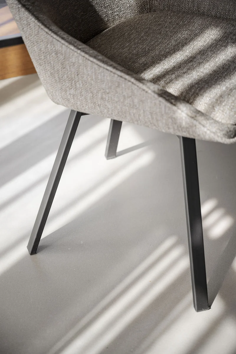 Polsterstuhl Lida, taupe