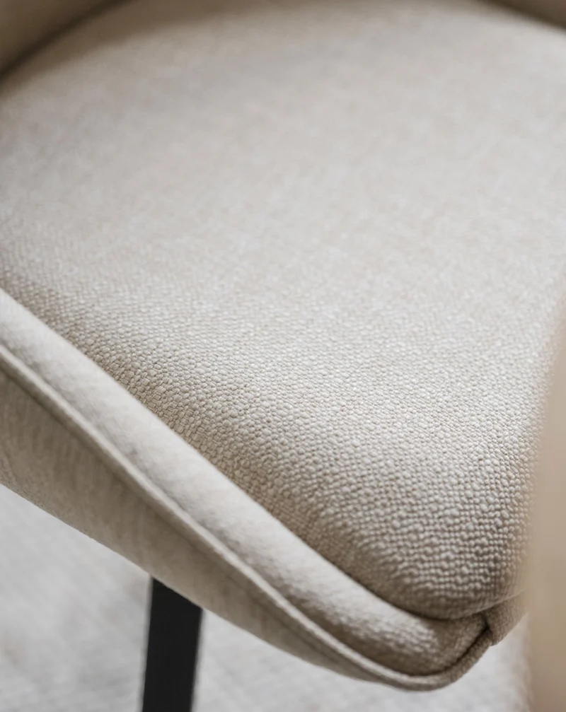 Polsterstuhl Lida, hellbeige