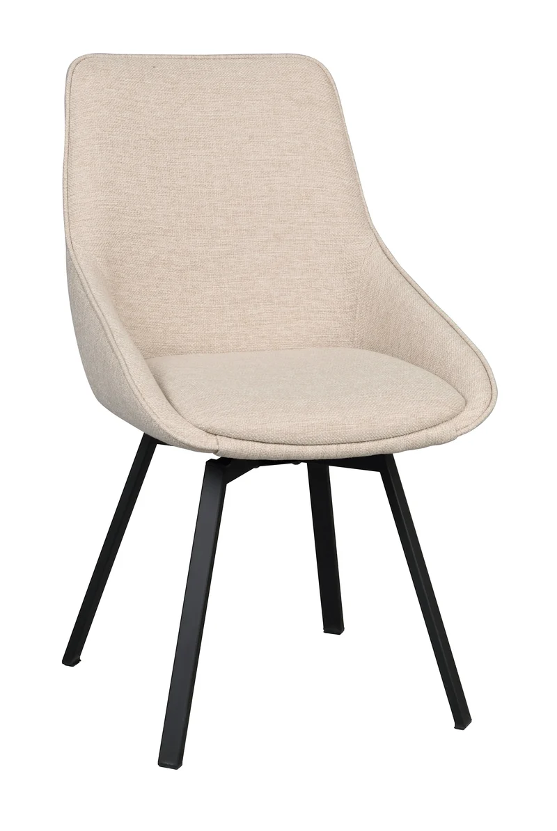 Polsterstuhl Lida, hellbeige