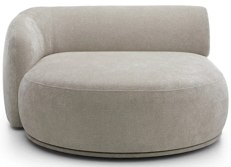 Modulares Ecksofa Bommo L-förmig linksseitig grau-beige Chenille