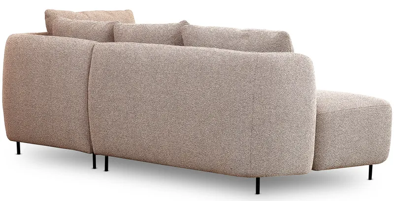 Modulares Sofa Lanomi in beige Bouclé