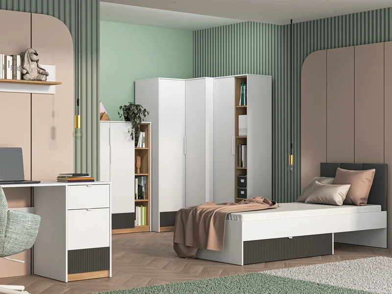 Wandregal Torino 101 cm Eiche Honey Castello/Alpenweiß