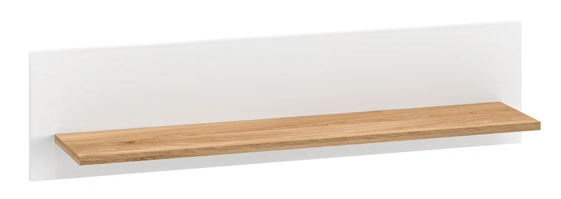 Wandregal Torino 101 cm Eiche Honey Castello/Alpenweiß