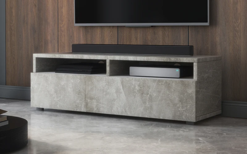 TV-Schrank mit Schublade Rednaw 100 cm Beton