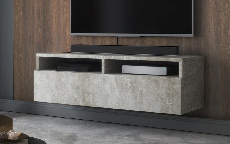 TV-Schrank mit Schublade Rednaw 100 cm Beton