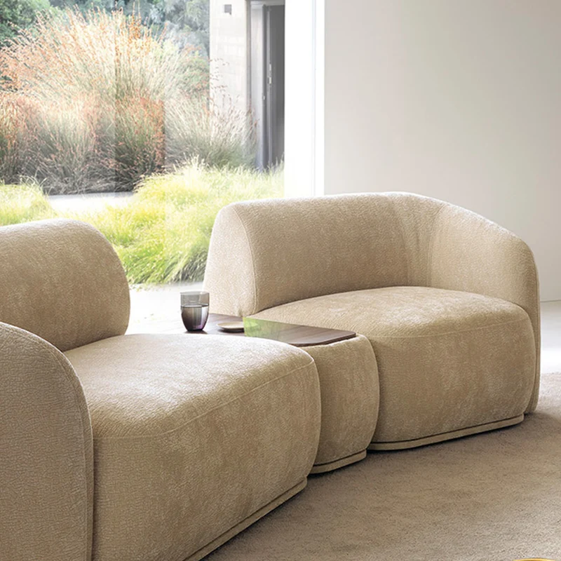 Einzelmodul Bommo rechtsseitig beige Chenille