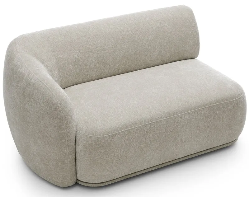 Modulares Ecksofa Bommo, L-förmig, rechtsseitig, grau-beige Chenille