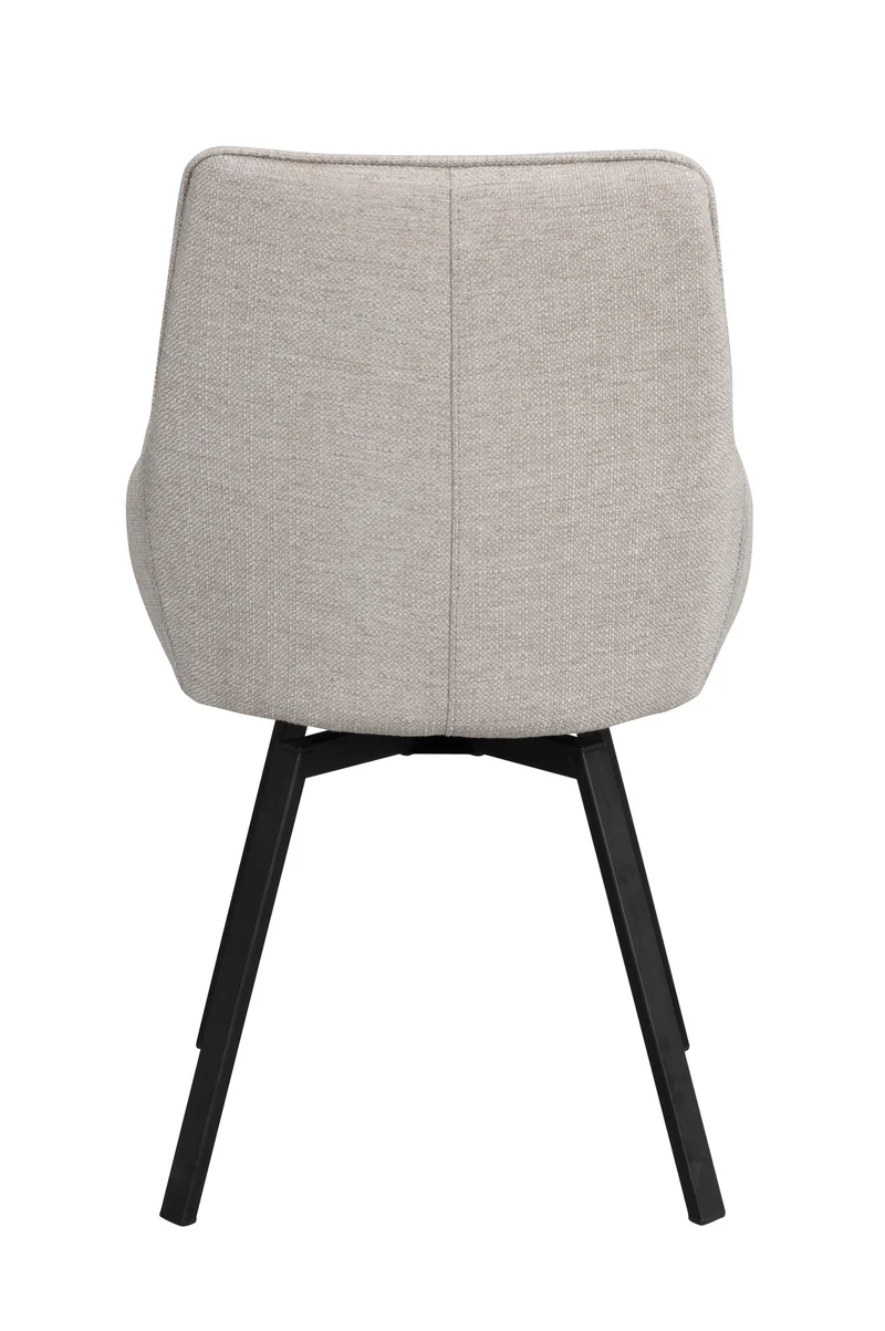 Polsterstuhl Lida, beige-grau