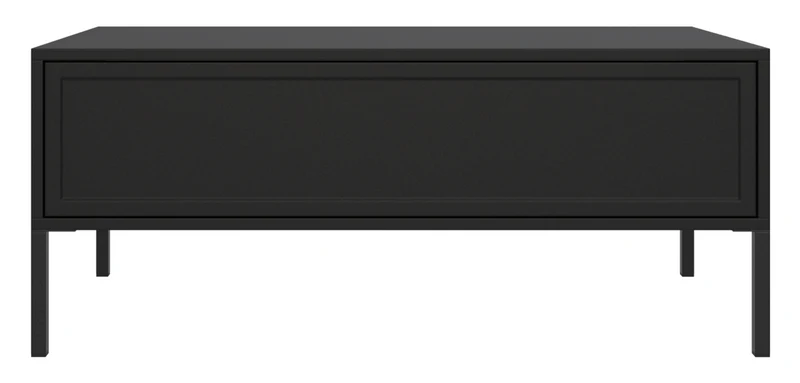Velveto Couchtisch mit Schublade 100x50 cm schwarz
