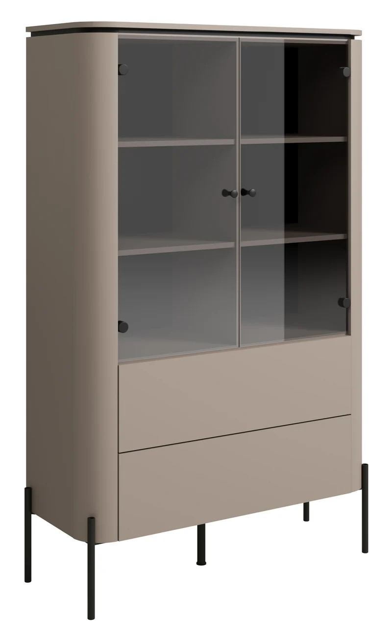 Calderis Zweitüriger Schrank mit zwei Schubladen, 98 cm, Congo