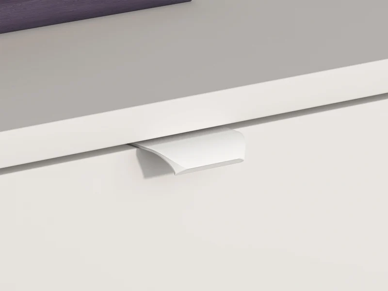 Jugendschreibtisch Torino mit einer Tür und geriffelter Schublade, 120 cm, Honey Castello Eiche/Alpenweiß/Grafit