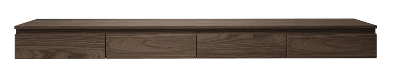 Hängender TV-Schrank Bemmi Slim 200 cm Wisconsin-Nussbaum