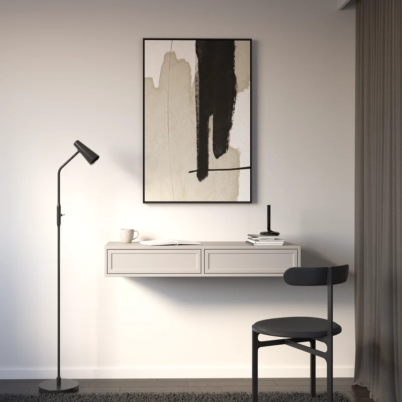 Velveto Schminktisch mit zwei Schubladen, 110 cm, Kaschmir