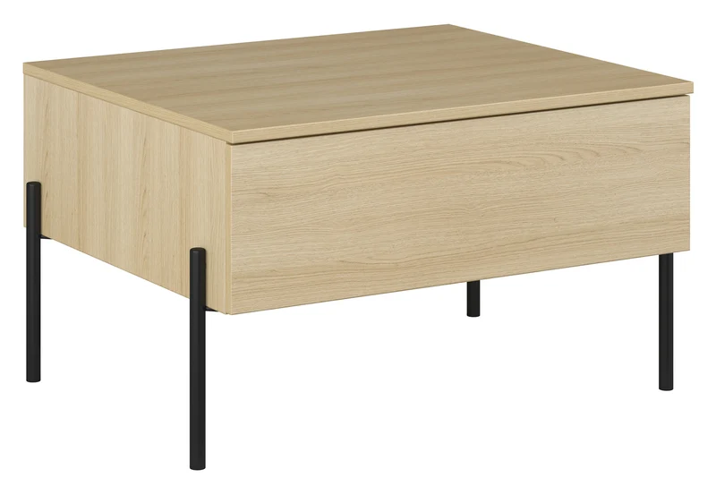 Ore Couchtisch mit Schublade 70x60 cm Lindberg-Eiche