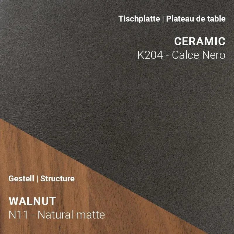 Ausziehtisch TERRA T0601 - Keramik & Nussbaum