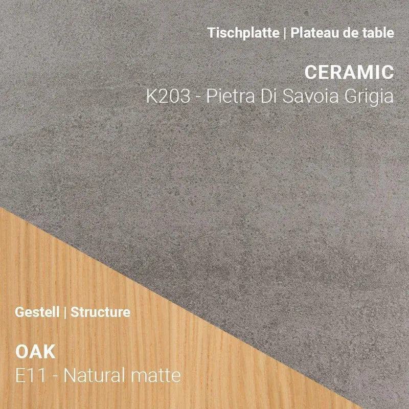 Esstisch TERRA T0500 - Keramik & Eiche