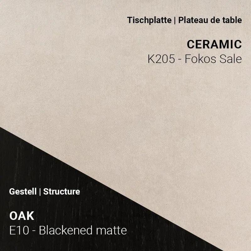 Esstisch TERRA T0500 - Keramik & Eiche