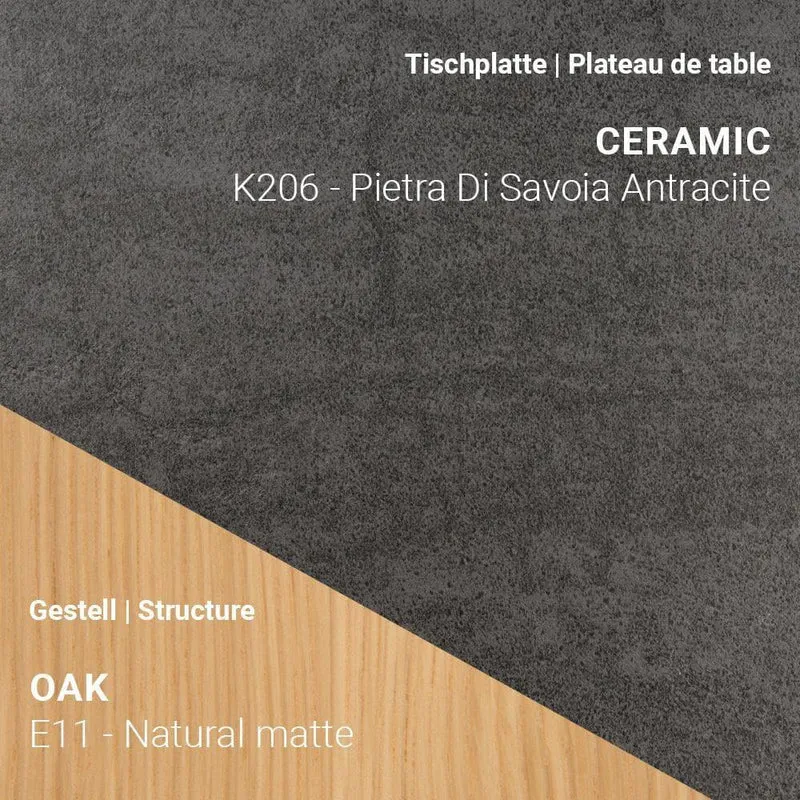 Esstisch TERRA T0500 - Keramik & Eiche