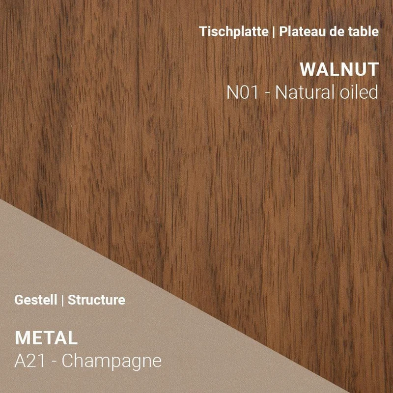 Ausziehtisch FLOAT T0501 - Nussbaum