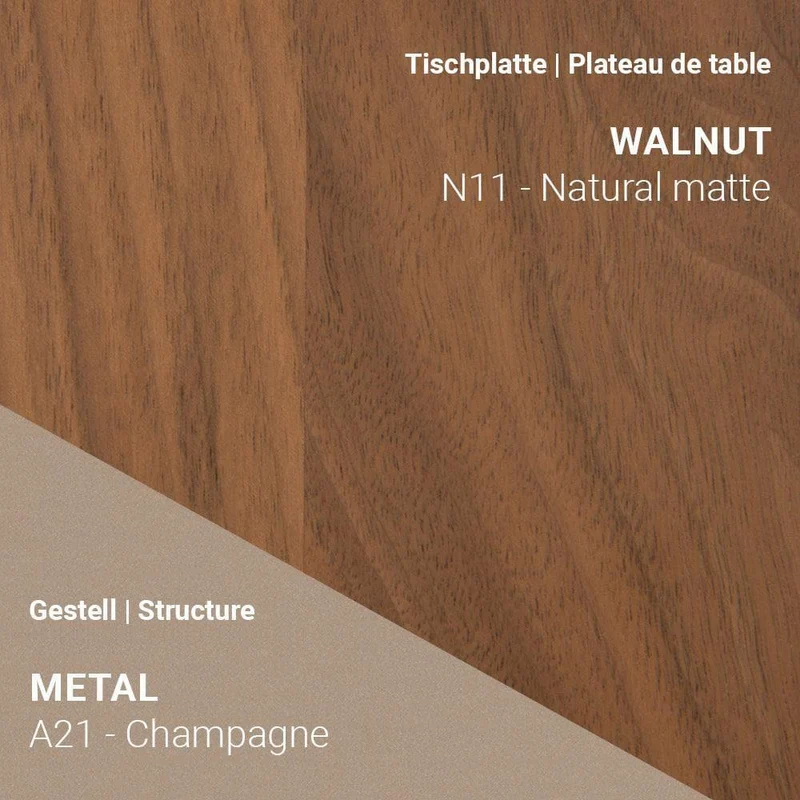 Ausziehtisch FLOAT T0501 - Nussbaum