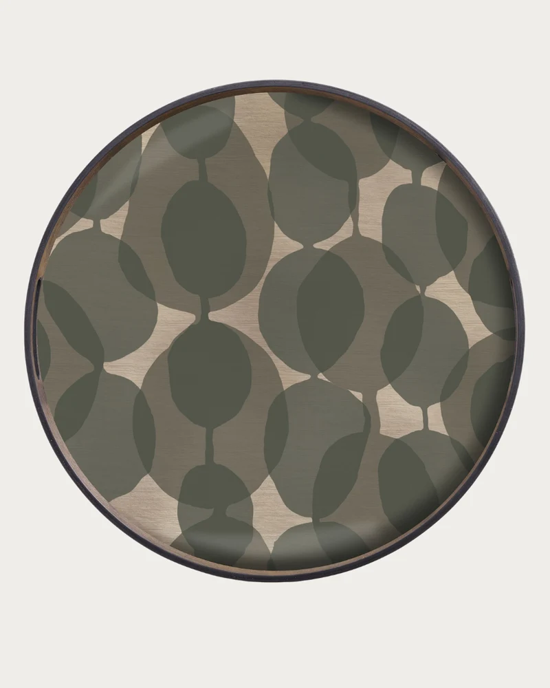 Tablett TRANSLUCENT SILHOUETTES Connected Dots - Ø48