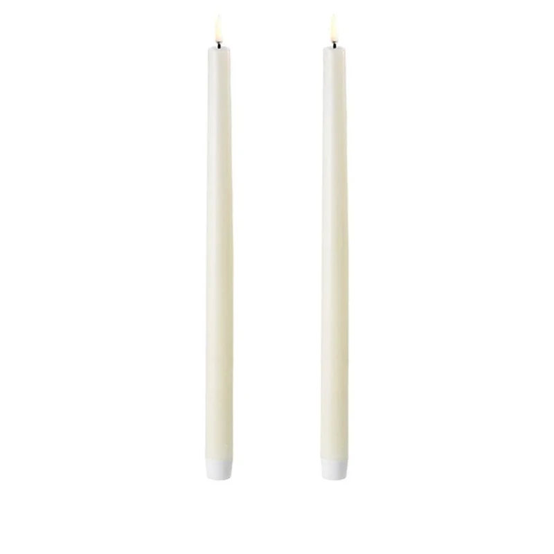 Kerzen SLIM TAPER LED Uyuni - Ivory