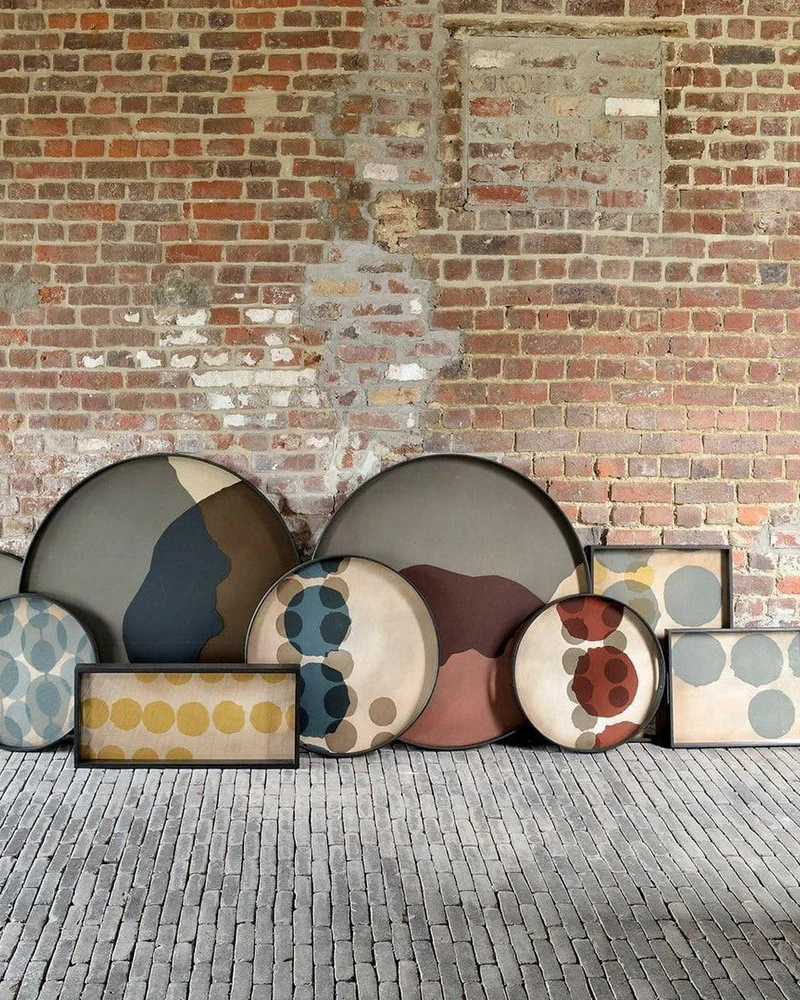 Tablett TRANSLUCENT SILHOUETTES PINOT Layered Dots - Ø48