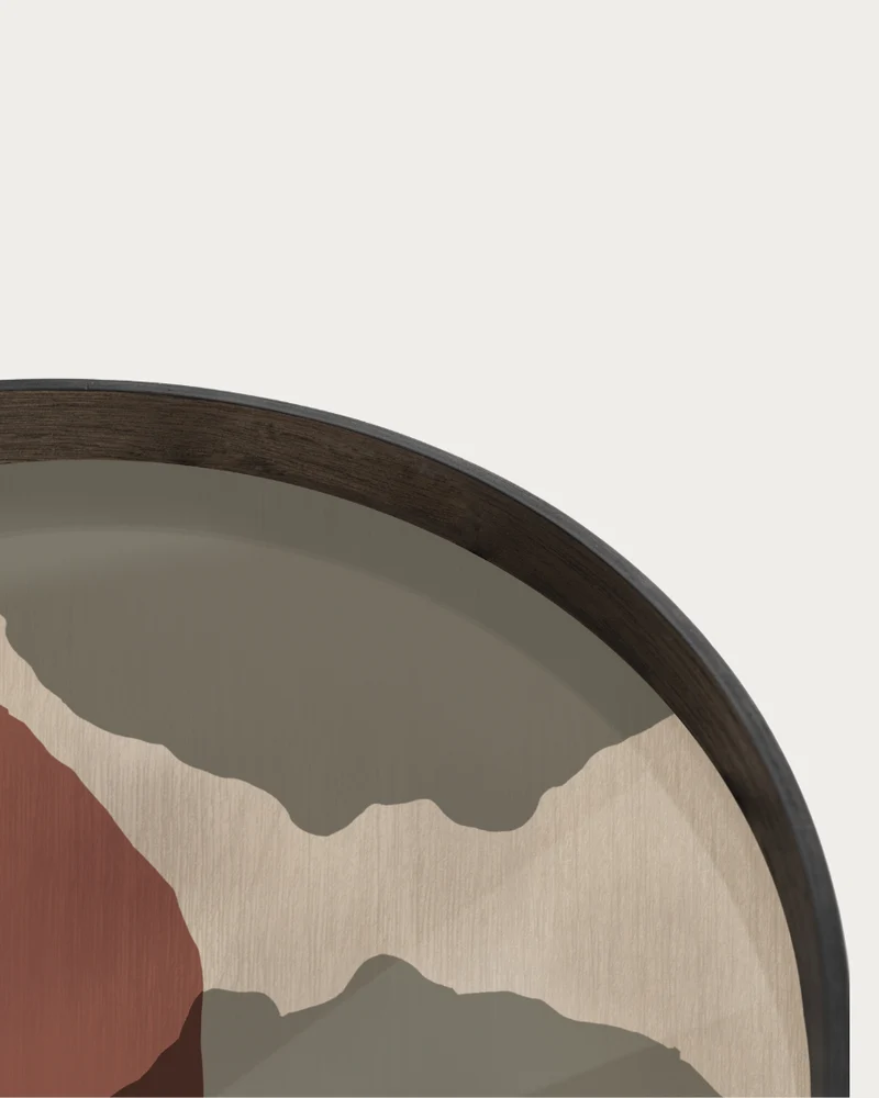 Tablett TRANSLUCENT SILHOUETTES Overlapping Dots - Ø61
