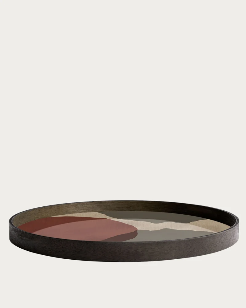 Tablett TRANSLUCENT SILHOUETTES Overlapping Dots - Ø61