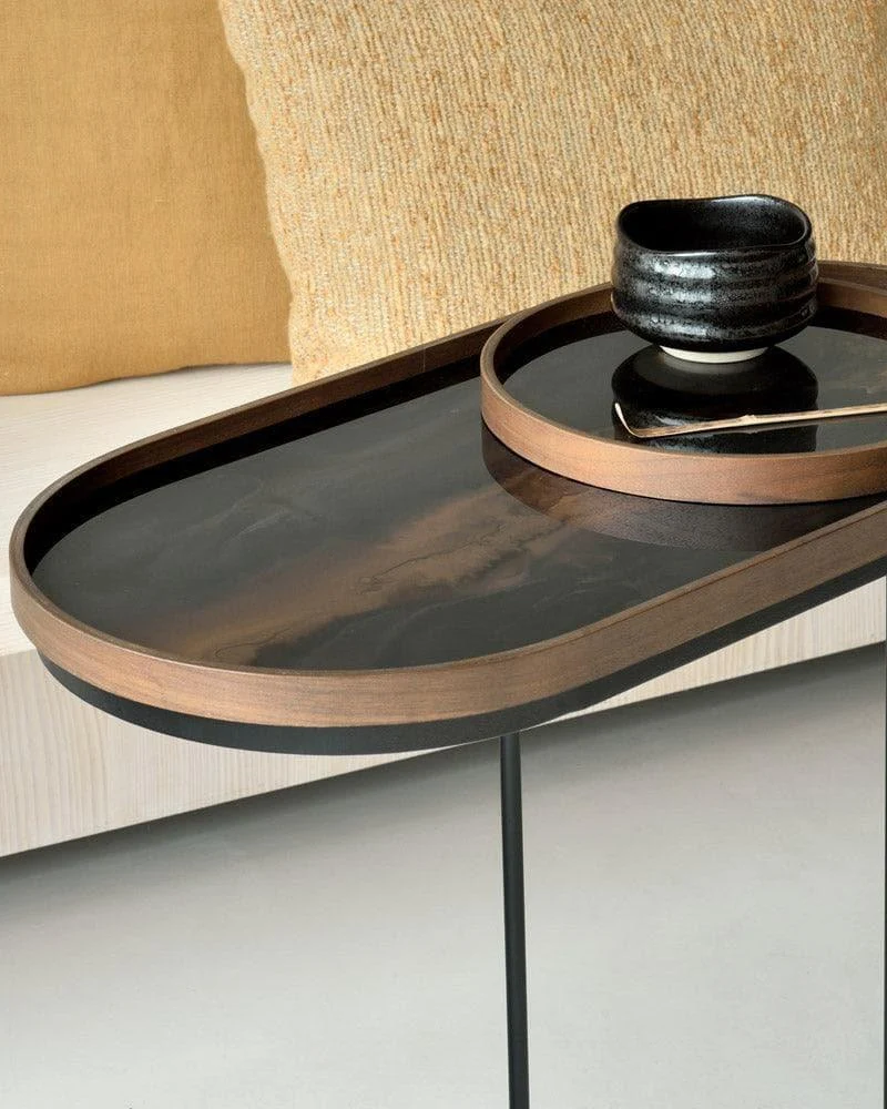 Glasstablett BRONZE ORGANIC Oblong - 71x36
