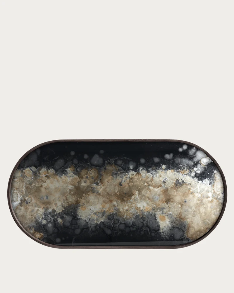 Glastablett CLASSICS Black Organic Oblong - 71x36