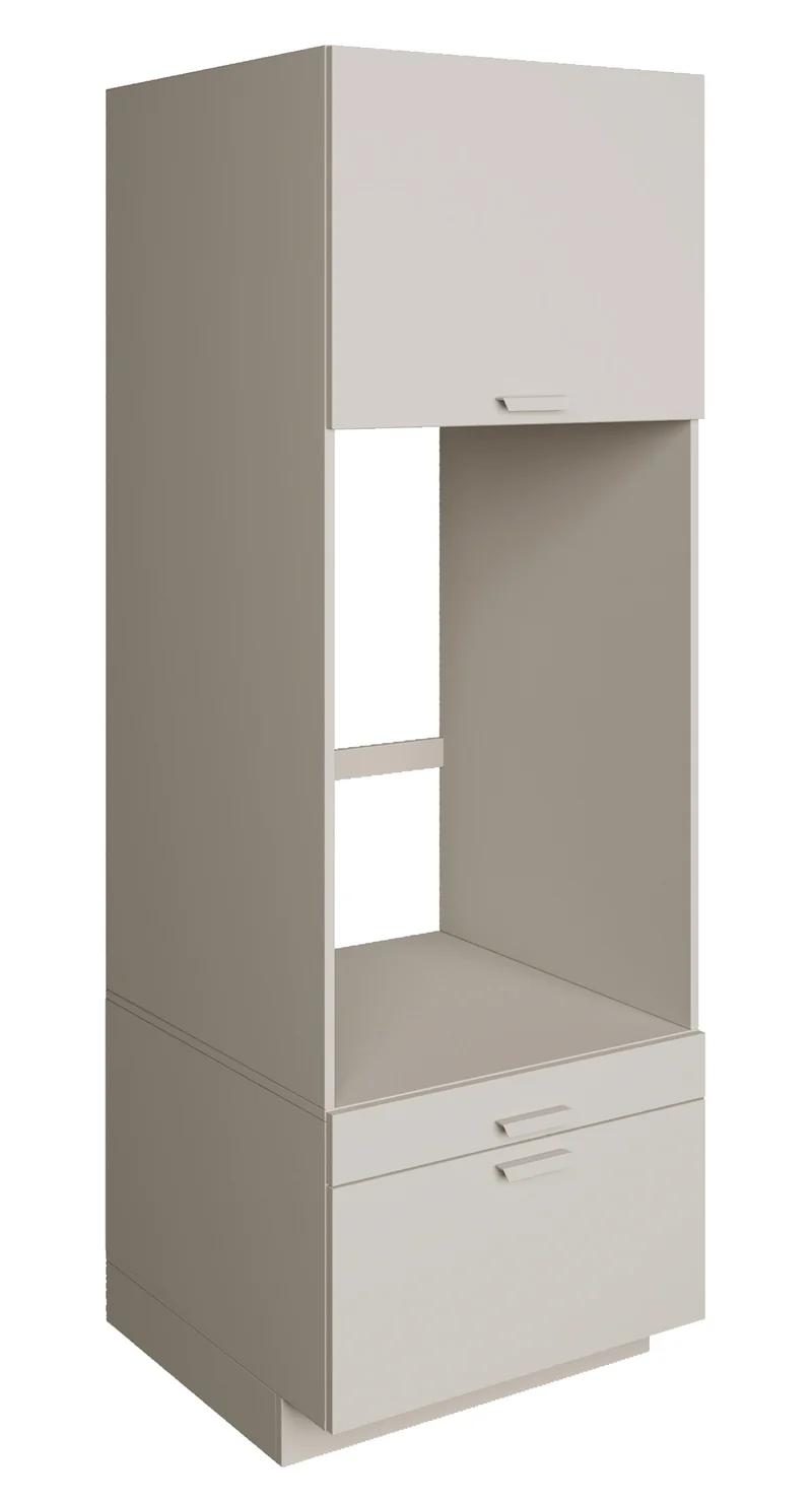 Einfacher Holv-Waschmaschinenschrank mit einer Kammer, Schublade und Regal, 68 cm, Kaschmirfarben
