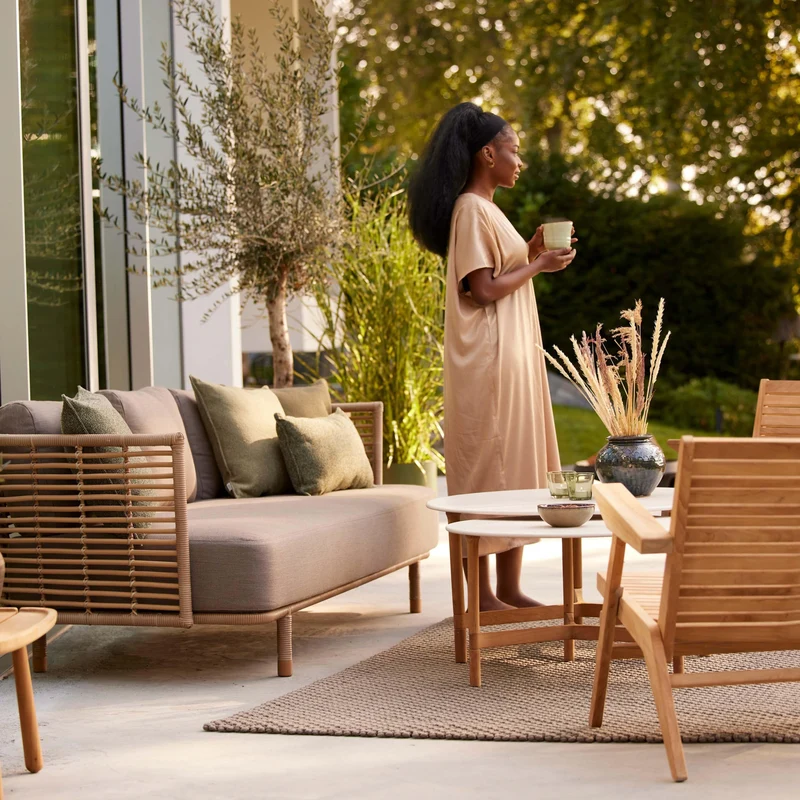 3-Sitzer Gartensofa SENSE mit Kissen