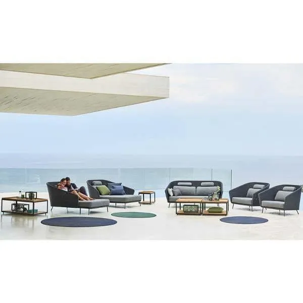 2-Sitzer Gartensofa MEGA mit Kissen-Set