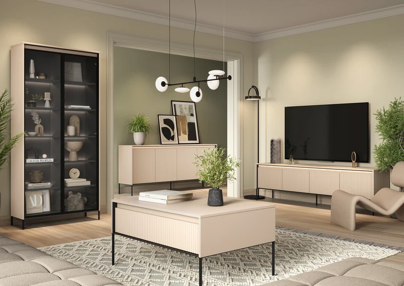 TV-Schrank Trend 167 cm mit LED Beige