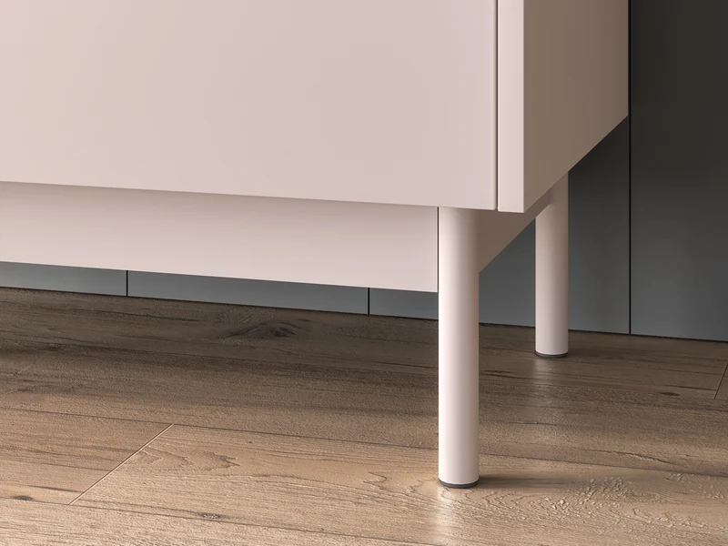 TV-Schrank Dunea mit zwei Schubladen und Fächern, 154 cm, Kaschmir/Eiche