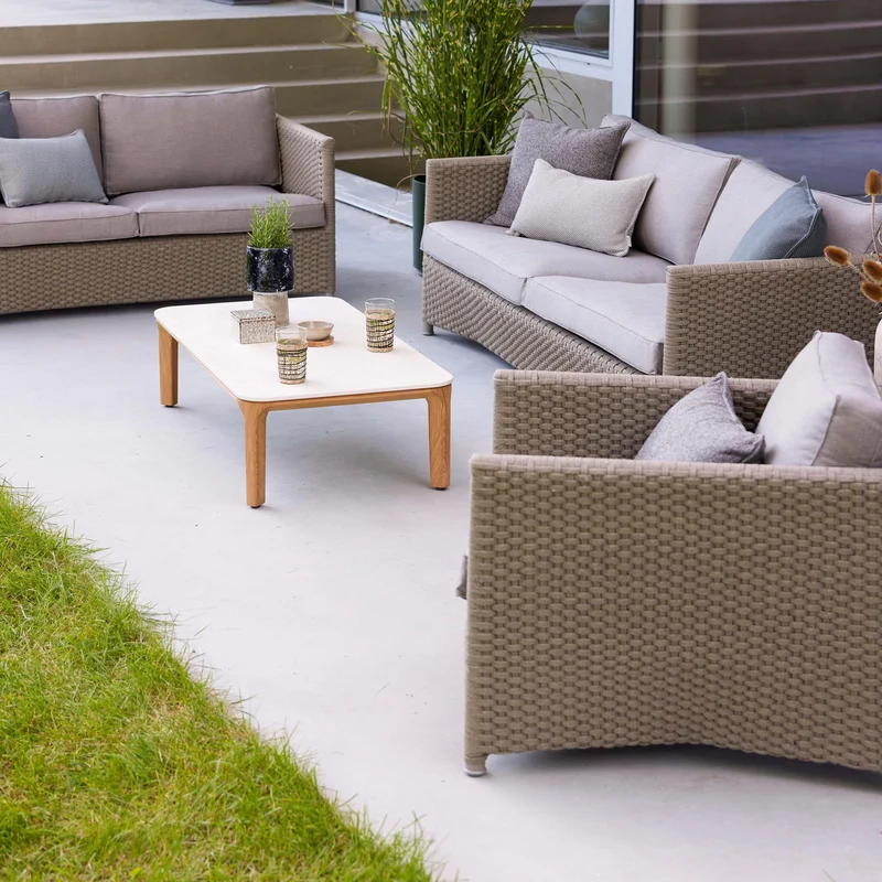 3-Sitzer Gartensofa DIAMOND mit Kissen-Set