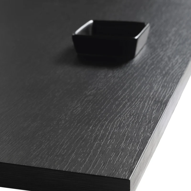 TV-Schrank Mucalma 135 cm schwarz mit goldenen Lamellen-Akzenten