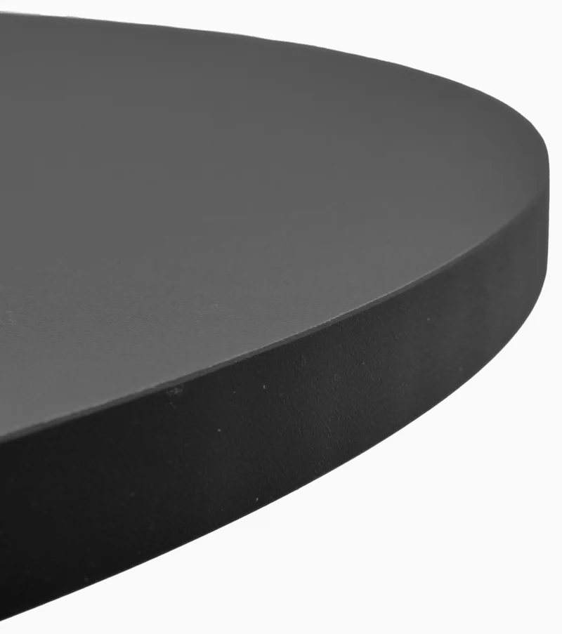 Runder Esstisch Diciffy 100 cm, schwarz furniert