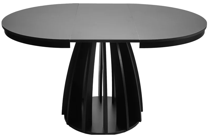 Ausziehbarer Esstisch Diciffy 100-140x100 cm schwarz