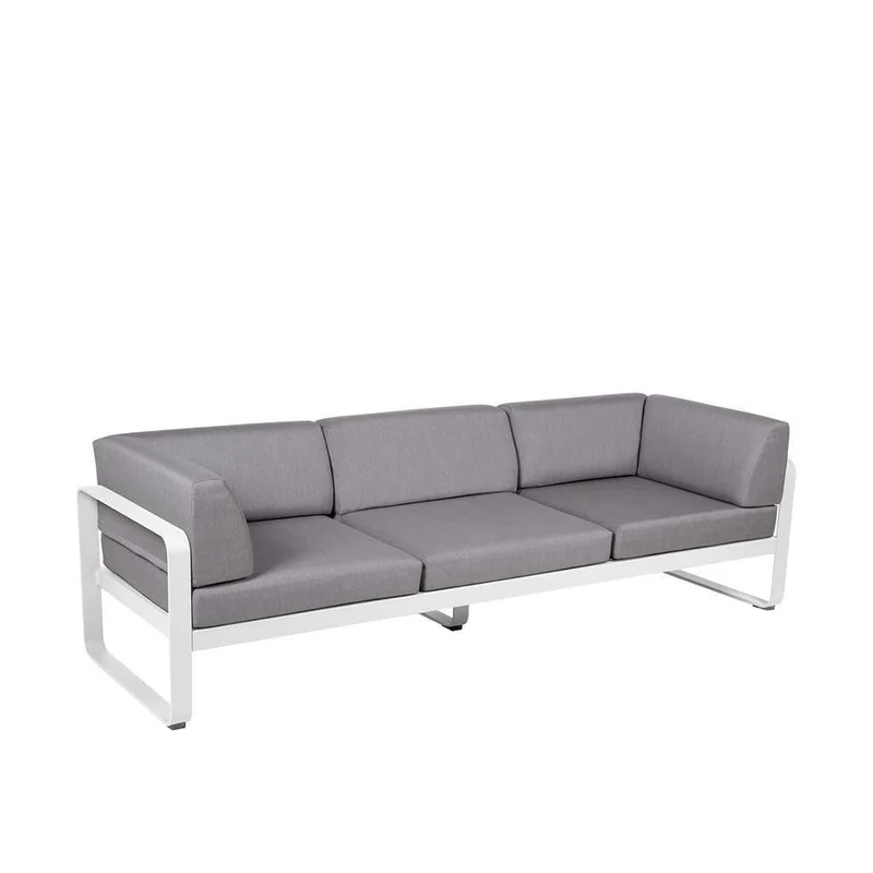 Gartensofa BELLEVIE - 3-Sitzer mit Seitenkissen