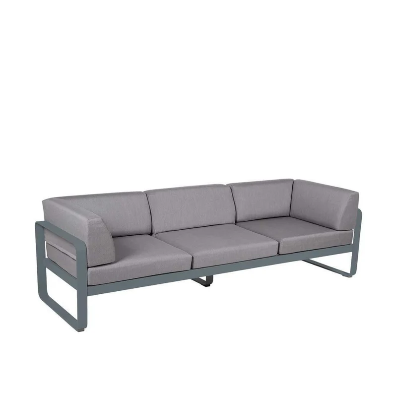 Gartensofa BELLEVIE - 3-Sitzer mit Seitenkissen
