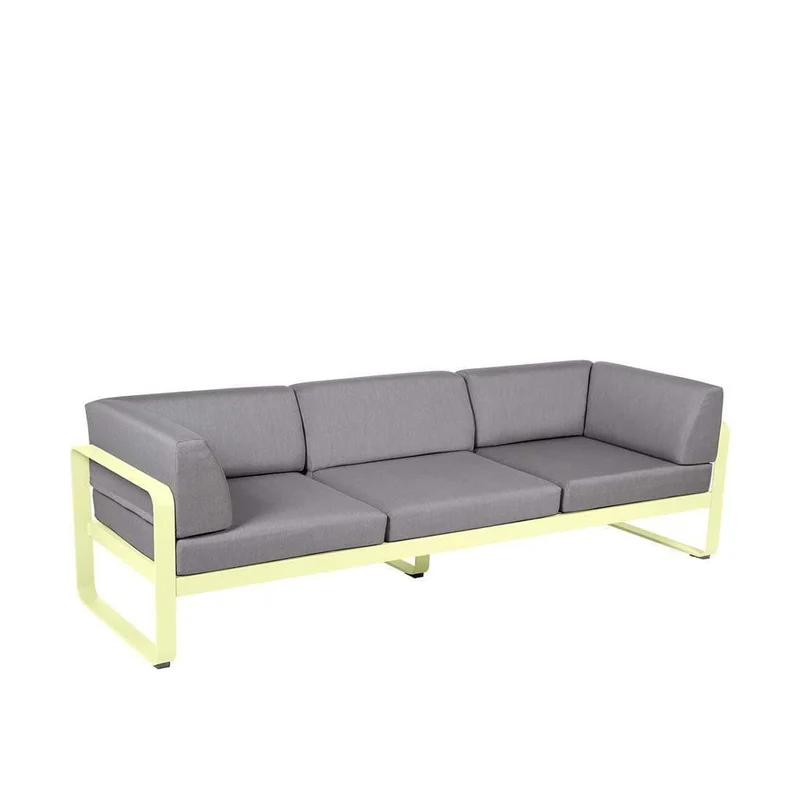 Gartensofa BELLEVIE - 3-Sitzer mit Seitenkissen