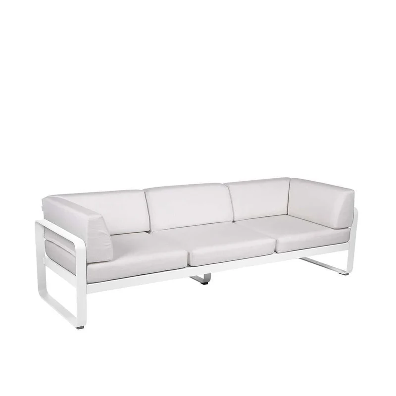 Gartensofa BELLEVIE - 3-Sitzer mit Seitenkissen
