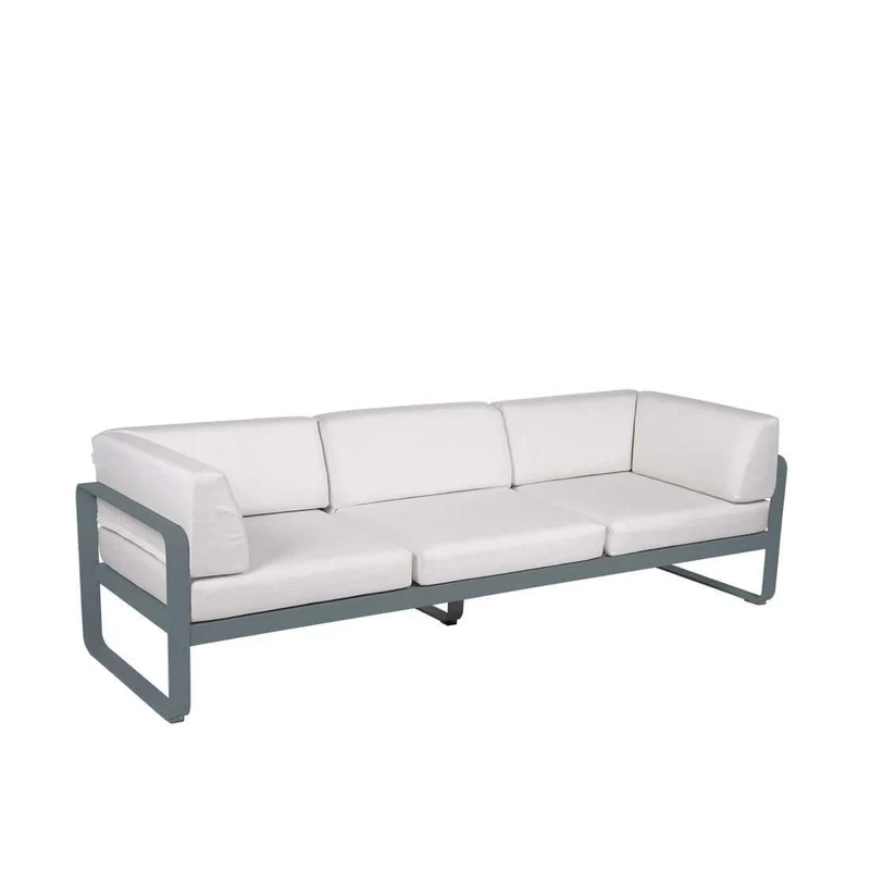 Gartensofa BELLEVIE - 3-Sitzer mit Seitenkissen