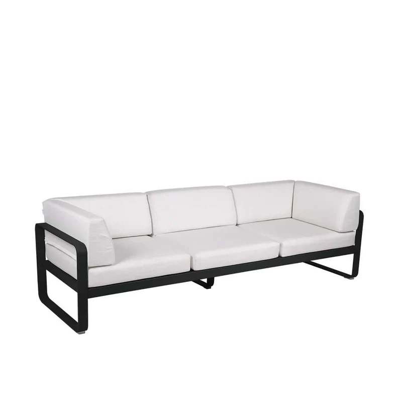 Gartensofa BELLEVIE - 3-Sitzer mit Seitenkissen