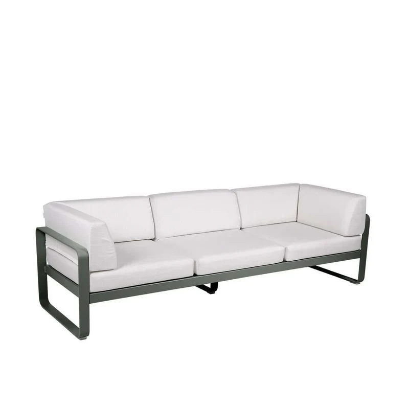 Gartensofa BELLEVIE - 3-Sitzer mit Seitenkissen